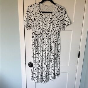 Black and White Polka Dot Dress